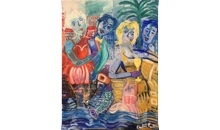 At the sea, by Christina Knall