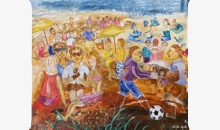 En dag på stranden, by Christina Knall