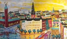 Gamla Slussen (30 ex), av Christina Knall
