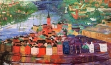 Gamla Stan från ovan, av Christina Knall