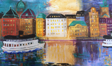 Ljusglimt över Skeppsbron, av Christina Knall