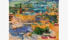 Morgon över Stockholm, av Christina Knall