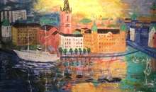 Riddarholmen från söder, av Christina Knall