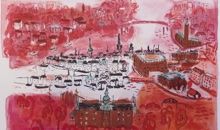 Stockholm i rött (290 ex), by Christina Knall