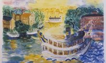 Stockholm i sol (290 ex), by Christina Knall