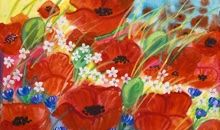 Vallmo (90 ex** - available in two sizes), by Christina Knall